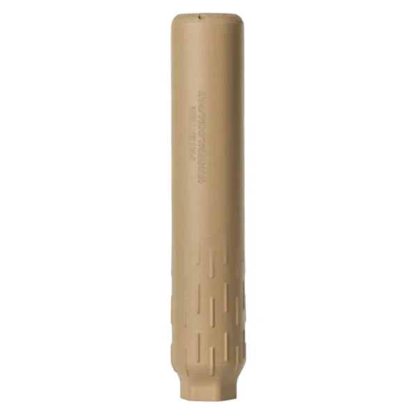 HUXWRX FLOW 22 TI SUPPRESSOR FDE 1/2X28 DIRECT THREAD COMPATIBLE CAL 17HMR/22LR/22MAG/5.7X28MM