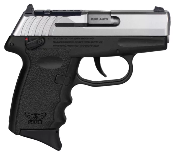 SCCY Industries CPX4TTBKRDRG3 CPX-4 RD 380 ACP 10+1 2.96" Black Polymer/Serrated Stainless Steel Slide/Finger Grooved Black Polymer Grip