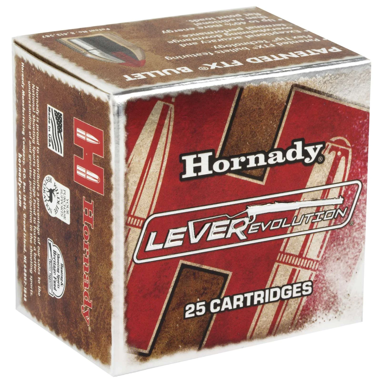 HORNADY LEVEREVOLUTION AMO 357 MAG 140GR FTX 25RD (10 BOX CASE)