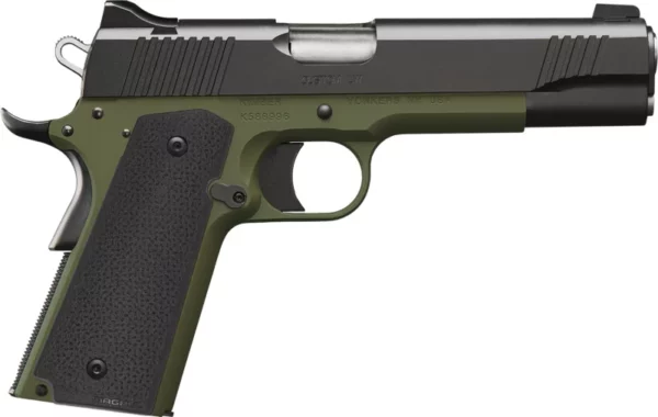 Kimber Mfg.,inc 3000465 Custom LW  9mm 9+1 5" Black Ranger Green Black Textured Grip