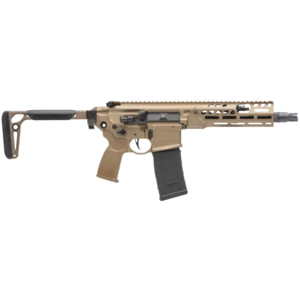 C3 SIG MCX SPEAR LT SBR 300BLK FDE 9"BBL, 8"LW HG, PUSH BTN FLD STOCK, SBR
